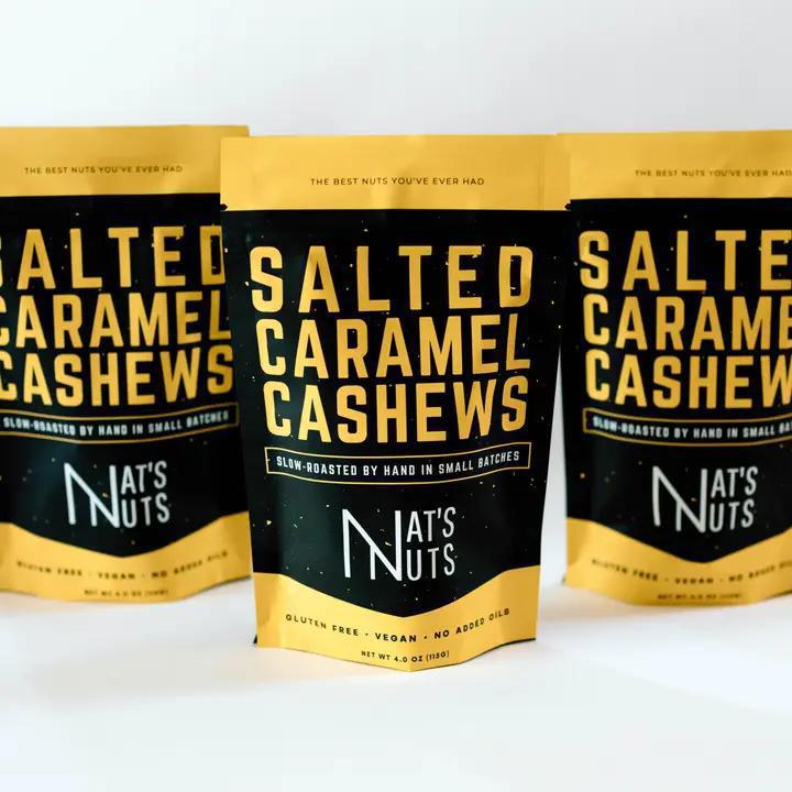 Nat's Nuts - Salted Caramel Cashews 4 oz