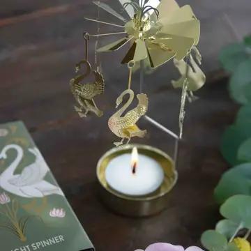 Rotary Candleholder - Swans - 90-AN134G