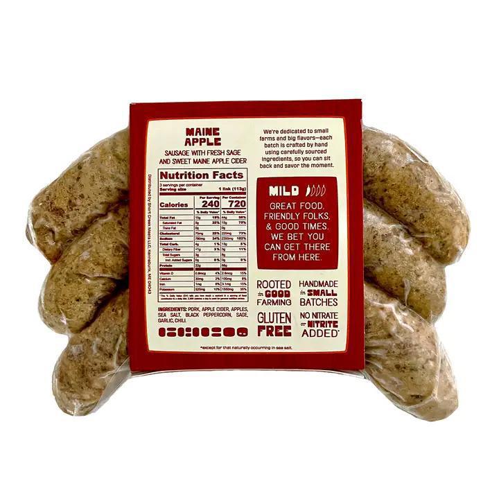 Short Creek Farm  - Maine Apple Sausage 12 oz - SGAPP