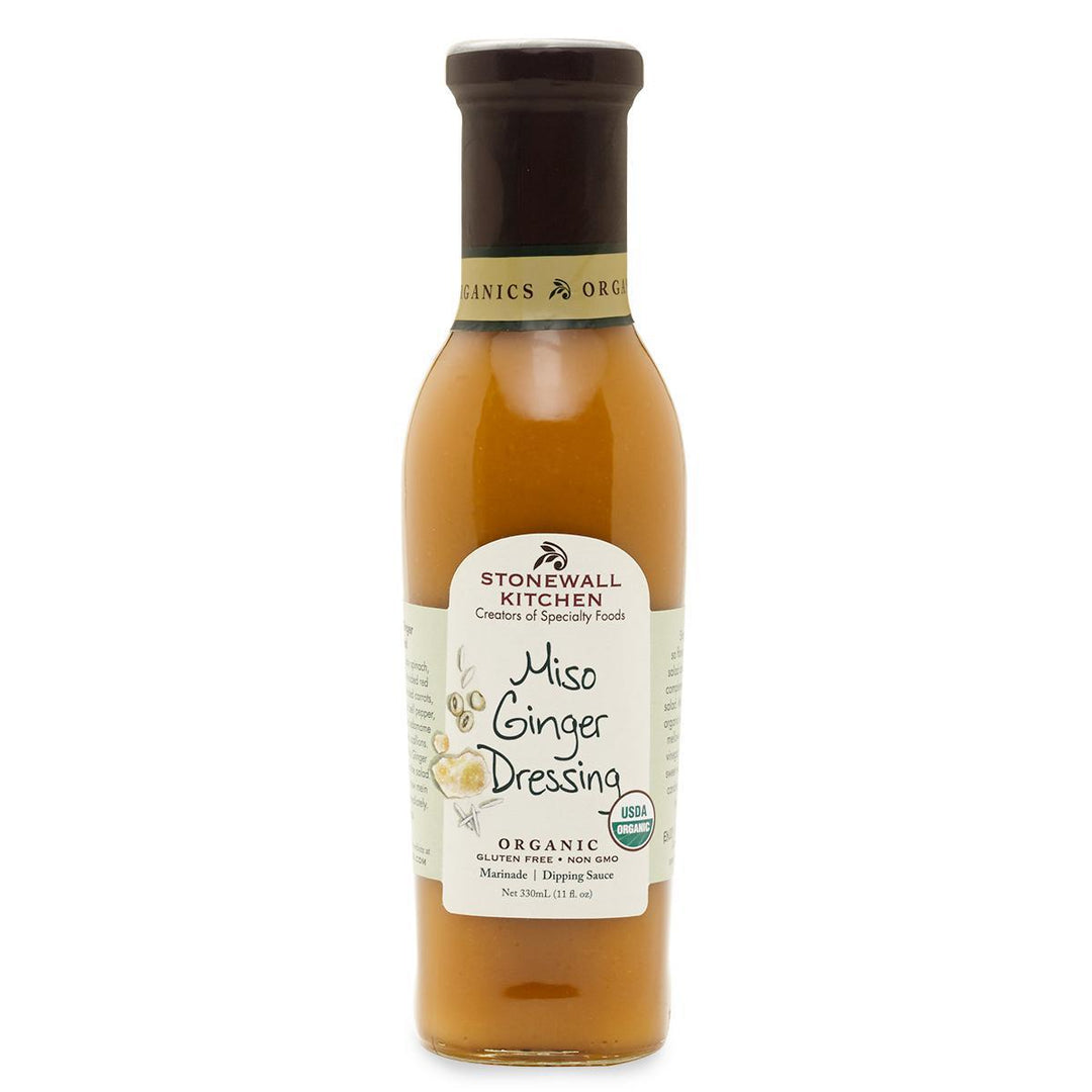 Stonewall Kitchen Organic Miso Ginger Dressing 11 fl oz bottle 141135 DISCO