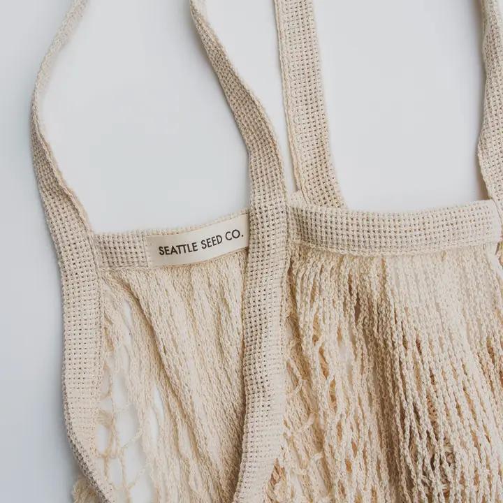 Seattle Seed Co. - French Market String Tote Reusable Pure Cotton Bag - STRING-TOTE2