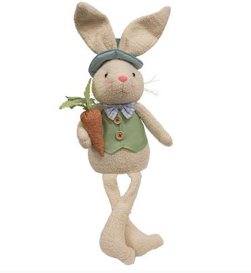 Spiffy Spring Dangle Leg Bunny - ADC6029
