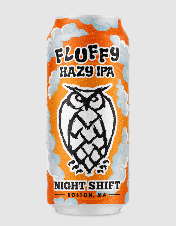 Night Shift Brewing - Fluffy Hazy IPA - 4 Pack 16 oz Cans - 605532