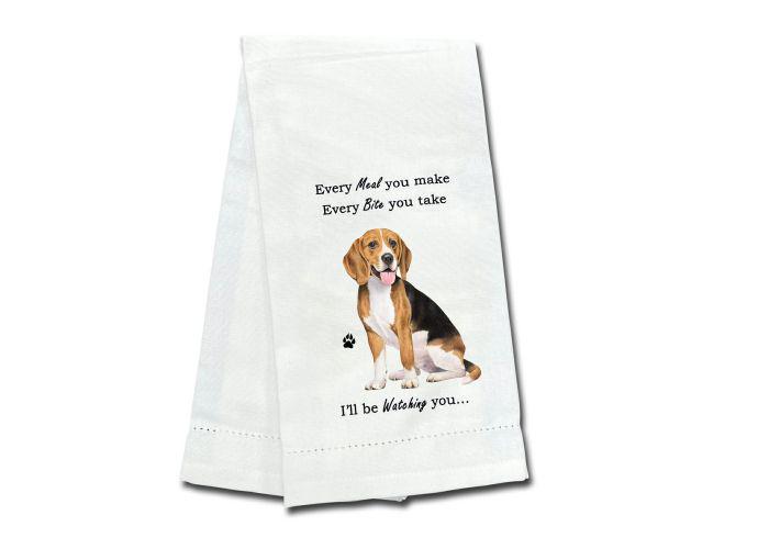 E&S Pets - Beagle Black Kitchen Towel 711-3