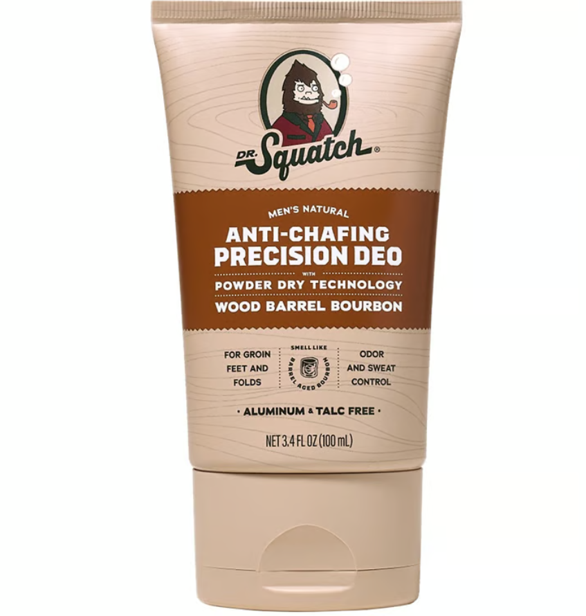 Dr. Squatch - Wood Barrel Bourbon Anti-Chafing Precision Deo 3.4 oz - WH-APD-WBB-01