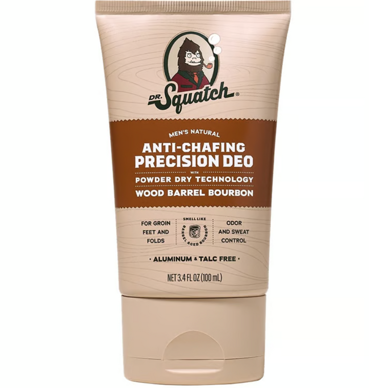 Dr. Squatch - Wood Barrel Bourbon Anti-Chafing Precision Deo 3.4 oz - WH-APD-WBB-01