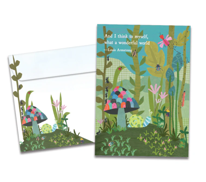 Tree-Free Greetings - All Occasion Card - Wonderful World 22561