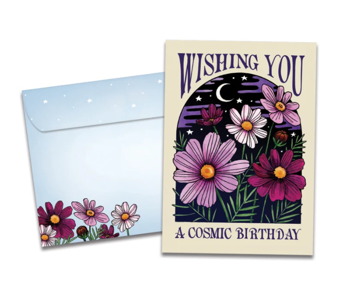 Tree-Free Greetings - Birthday Card - Cosmic Wishes 22555