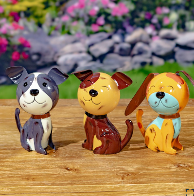 Assorted Metal Dog Figurines "The Puppy Pack" ZR625112-SET