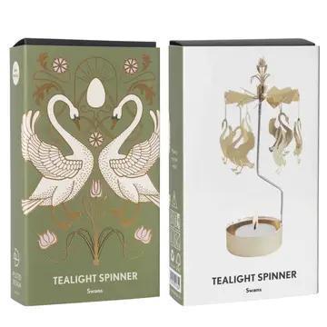 Rotary Candleholder - Swans - 90-AN134G