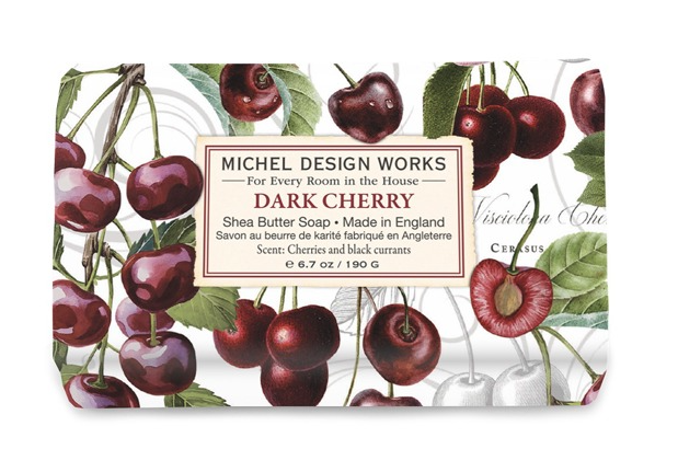 Stonewall Kitchen - Michel Design Works -  Dark Cherry Medium Bath Soap Bar 6.7 oz - 858455
