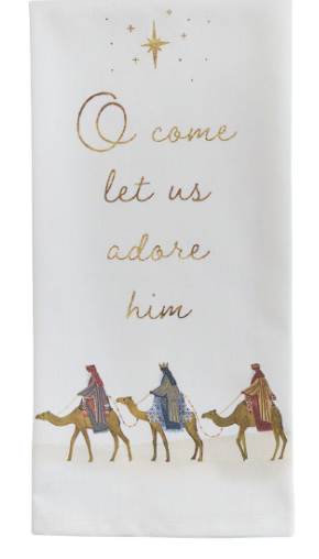 Park Designs Let Us Adore Him Dishtowel - 7499-439