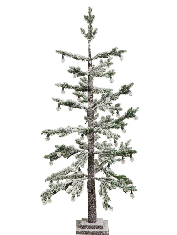 Evergreen - Christmas Vacation Tree Indoor/Outdoor Artificial LED Frosted Tree with Globe Lights, 4' - PHL427