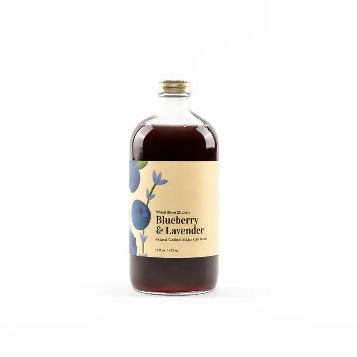 Wood Stove Kitchen - Blueberry & Lavender Cocktail and Mocktail Mixer 16 oz