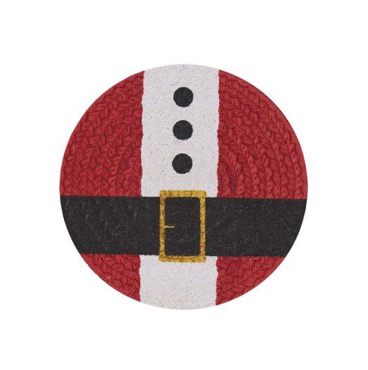 Park Designs - Santa Suit Printed Braided Trivet - 9830-155