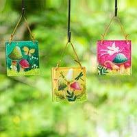 Evergreen - 4.5" Assorted Mushroom & Fairy Garden Suncatchers - 84G5052