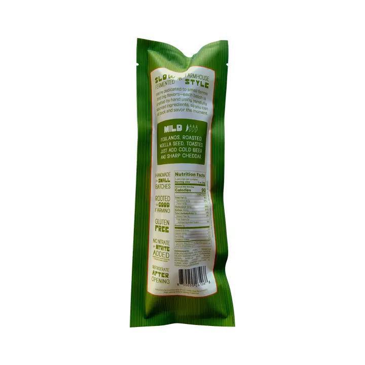 Short Creek Farm - Salami Poblano Homegrown 5 oz NH Grown - SLPOB