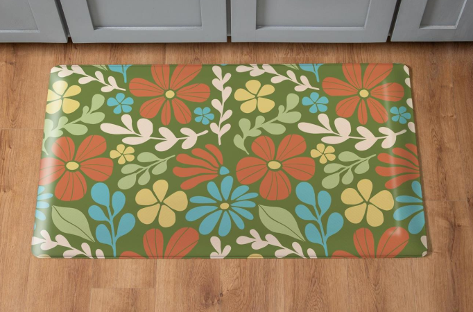Floral Modern Anti-Fatigue Mat - Ditsy, 30"x18" - AMRC17EGSHCD