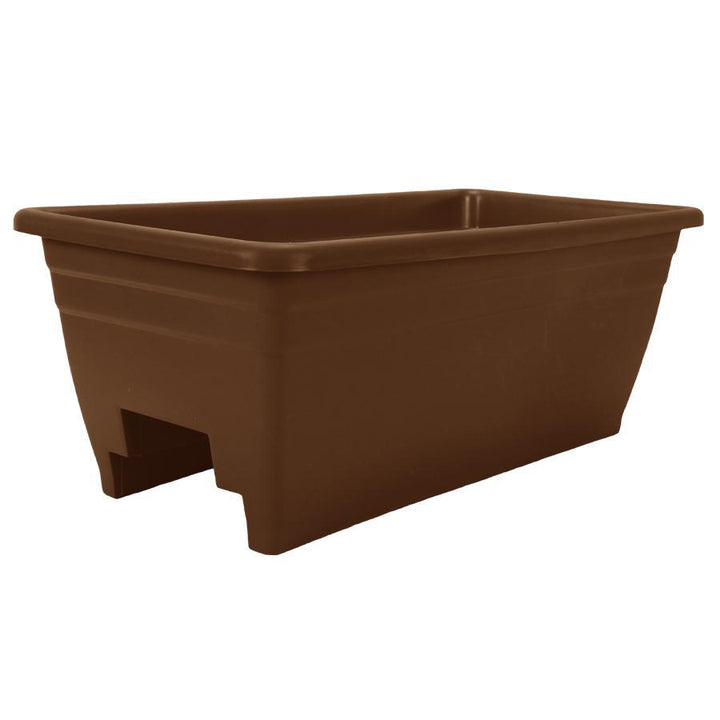 HC 24" Deck Rail Box Planter in Chocolate 80290131
