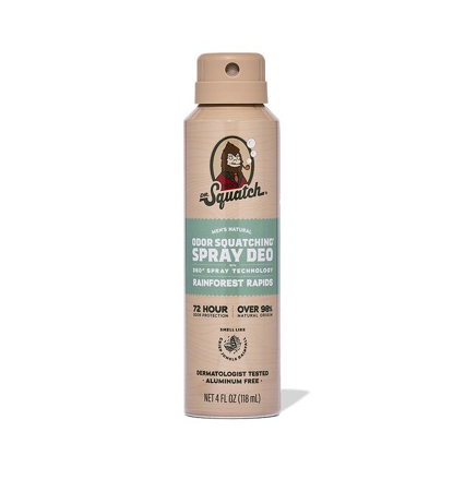 Dr. Squatch - Spray Deodorant Rainforest Rapids 4 oz - WH-SDO-RAR-01