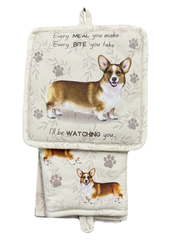 E&S Pets - Welsh Corgi - 3 Piece Kitchen Set - 311-100