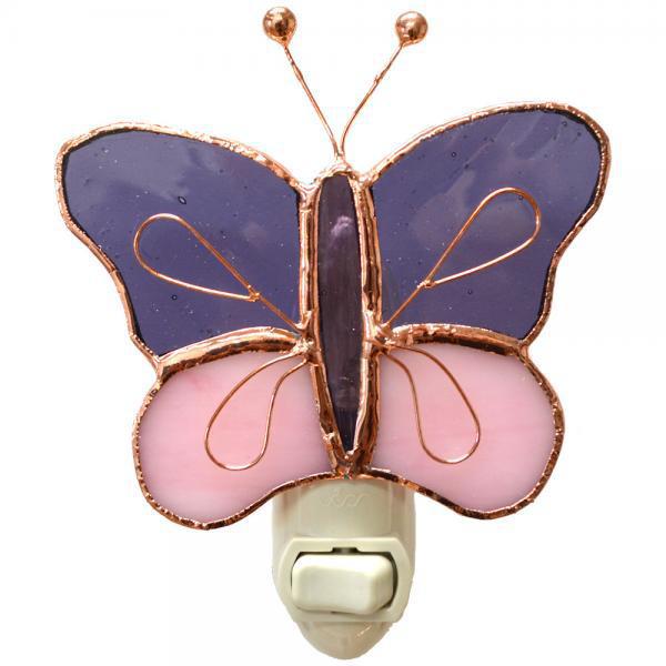 Gift Essentials Butterfly Stained Glass Nightlight - Thumbnail 2