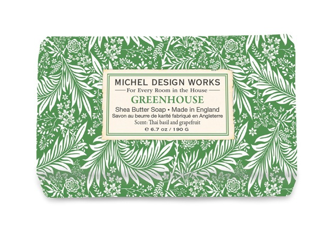 Stonewall Kitchen - Michel Design Works -  Greenhouse Medium Bath Soap Bar 6.7 oz - 858449