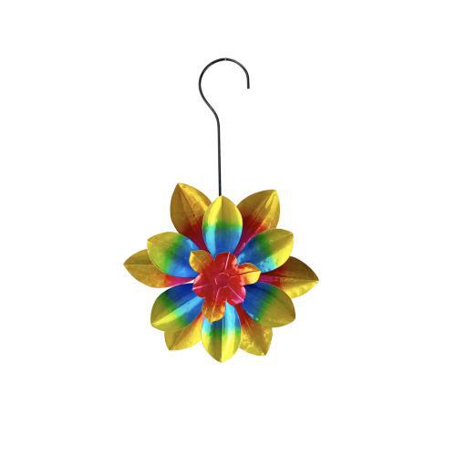 RCS Spinner Hanging Double Flower Pink/Blue/Yellow 32611