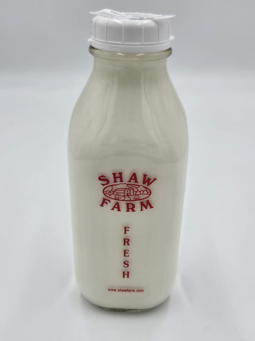 Shaw Farm - Glass Quart - Light Cream