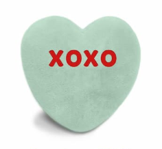 Warmies - Sweethearts Green - XOXO Convo Heart - CP-HEART-G