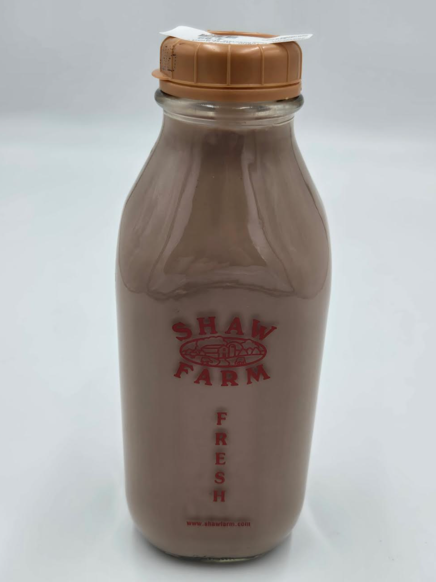 Shaw Farm - Glass Quart - Chocolate Milk