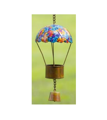 Floral Hot Air Balloon Ornament - AG-86154