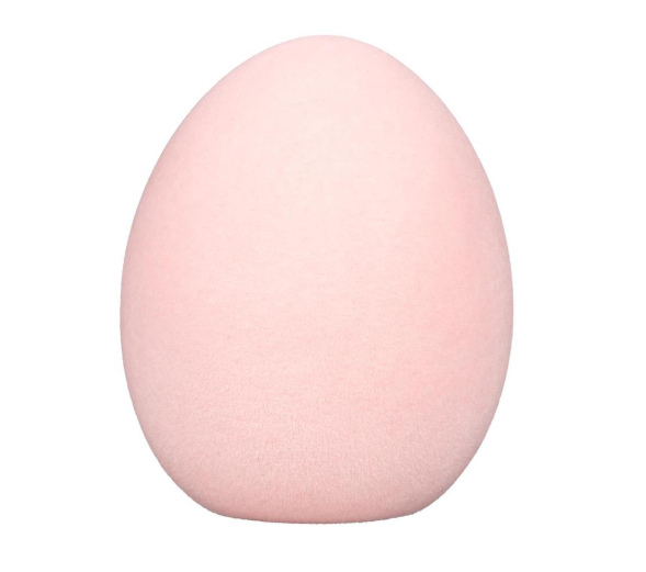 3" Ceramic Flocked Egg - Bunny Blooms Table Decor - 8TAC302