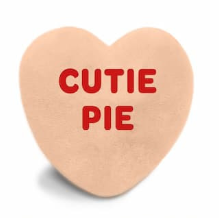 Warmies - Sweethearts Peach - Cutie Pie Convo Heart - CP-HEART-O