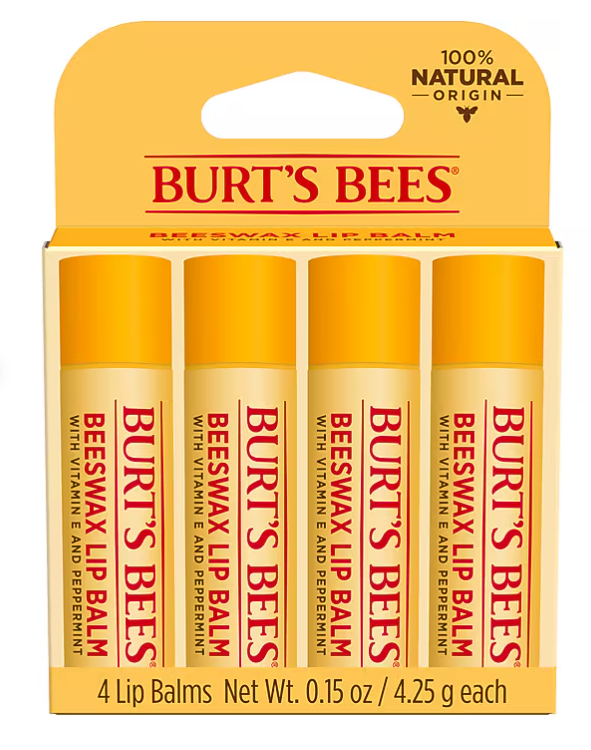 Burt's Bees - Beeswax Lip Balm 4 Tubes (0.15 oz)  - 230135