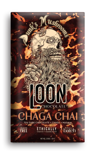 Loon Chocolate - Chaga Chai Dark Chocolate 2.25 oz