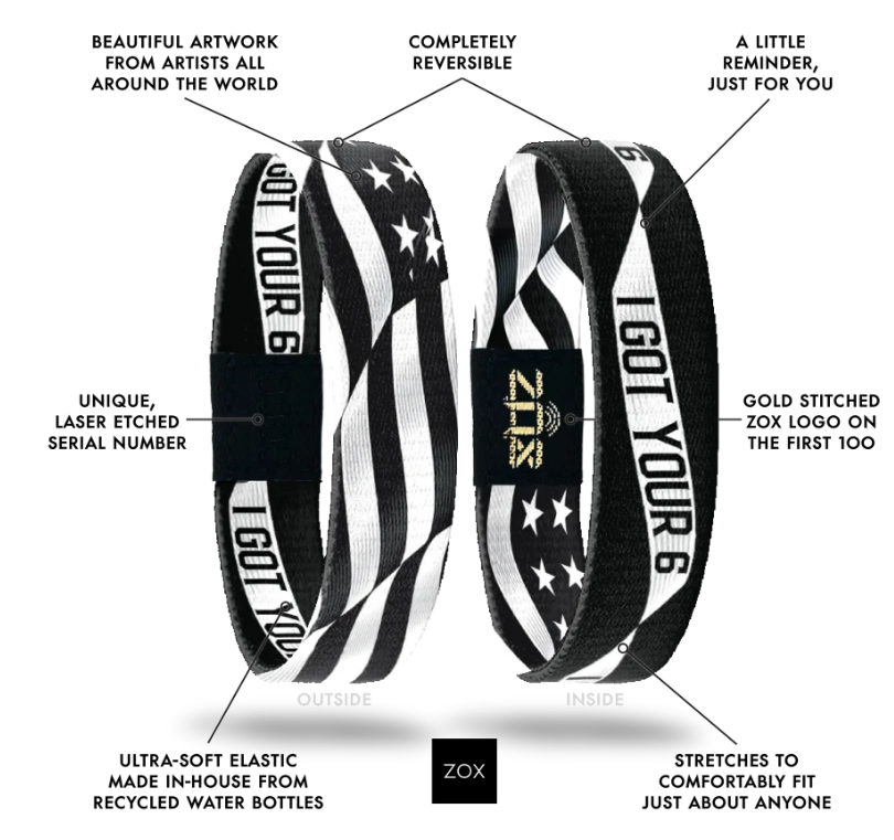 ZOX - I Got Your 6 Hero Bracelet - IR-IGYS