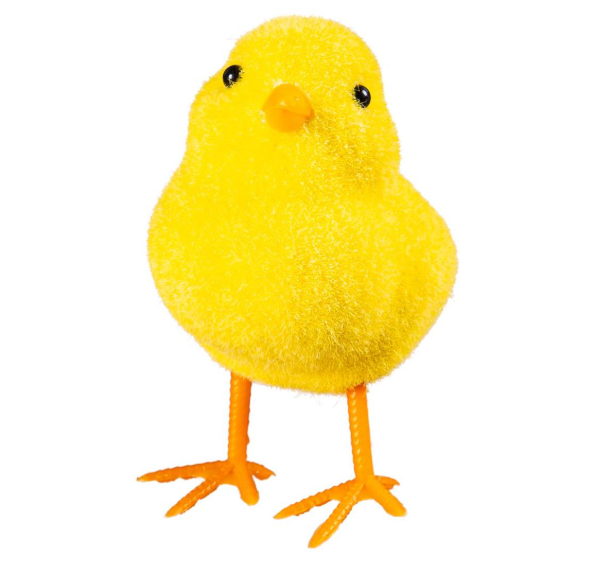 4.5" Fuzzy Chick - Bunny Blooms Table Decor - 8TAX108