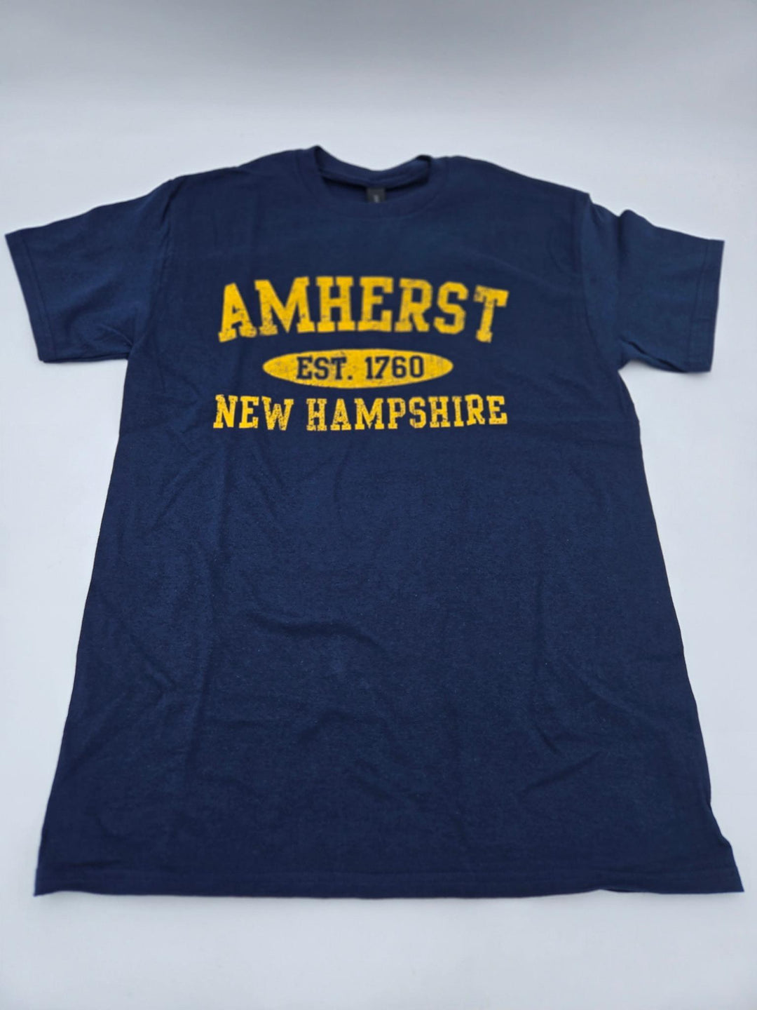 Amherst T-Shirt - Navy w/ Gold Ink - Medium