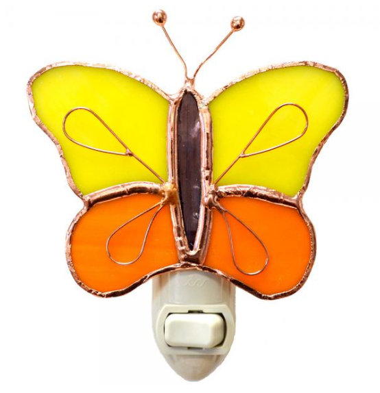 Gift Essentials - Yellow & Orange Butterfly Nightlight - GE254