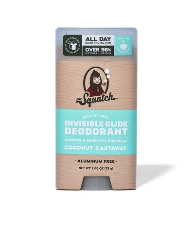 Dr. Squatch - Invisible Glide Coconut Castaway Deodorant 2.65 oz - WH-IGD-CNO-01
