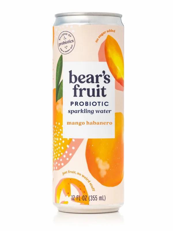 Bear's Fruit - Sparkling Water with Probiotics - Mango Habanero 12 oz