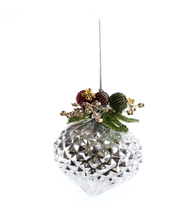Frosty Jewel Drop Ornament - OSW268351
