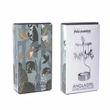 Rotary Candleholder - Forest Animals, Silver - 90-AN300
