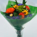 Sun & Green Hand Tied Floral Bouquet Q1550