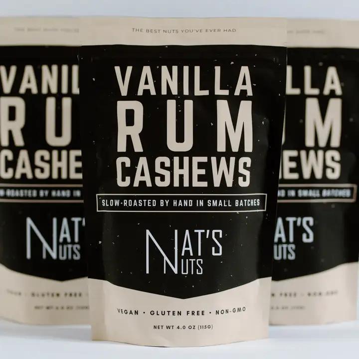 Nat's Nuts - Vanilla Rum Cashews 4 oz