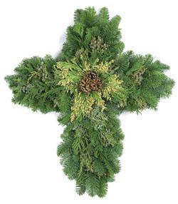Swag - Christmas Cross 30"L 3005