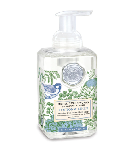 Stonewall Kitchen - Michel Design Works - Cotton & Linen Foaming Hand Soap 17.8 oz - 801417
