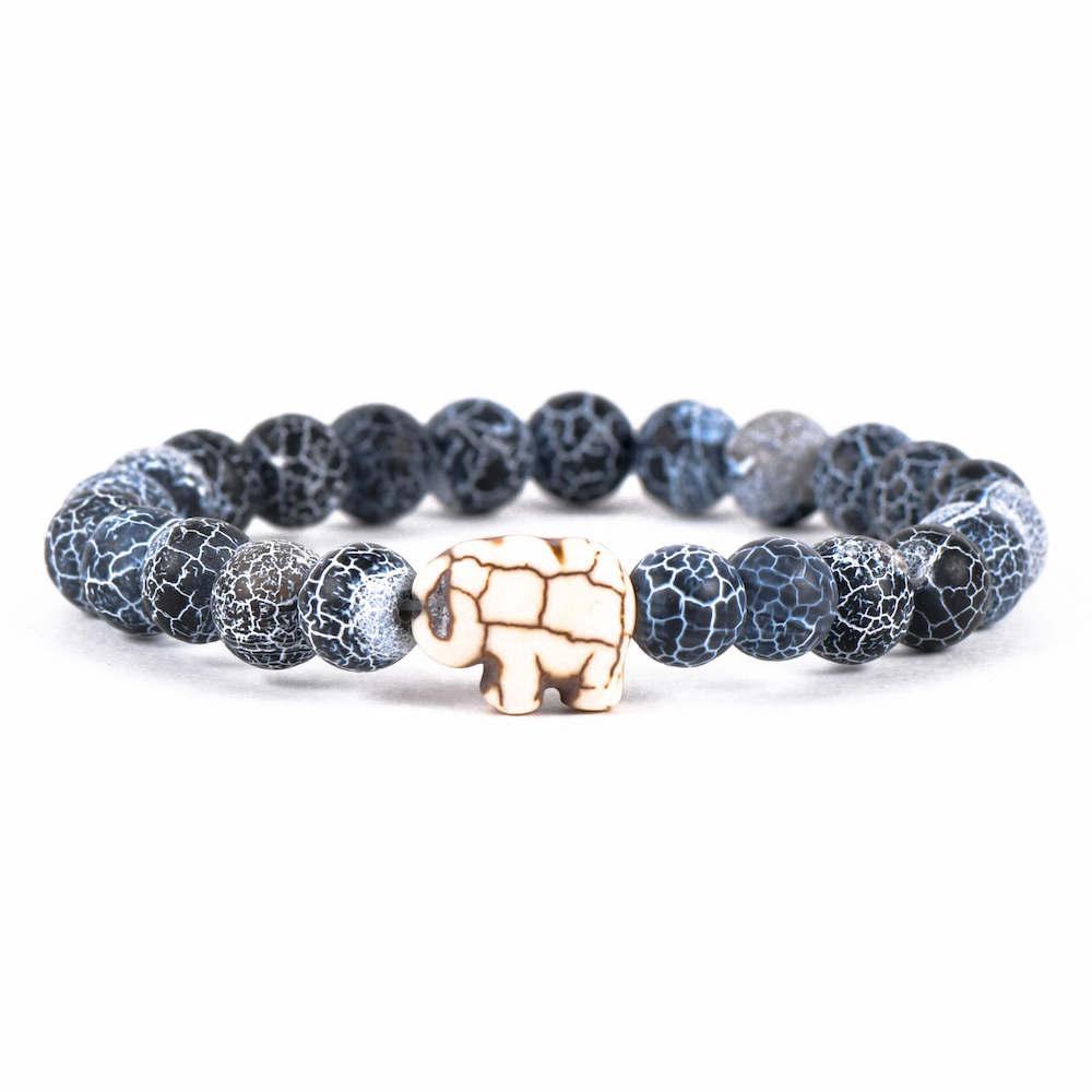 Fahlo - The Expedition Bracelet - Tracks an Elephant - River Blue