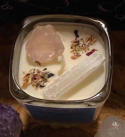 Blissful Collections by Victoria - Home Blessings Candle 10 oz Cube w/ Lid - 5202